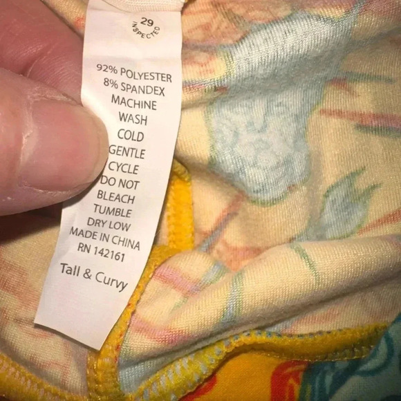 Lularoe TC gold & turquoise Statue of Liberty leggings. NWT - Picture 3 of 5